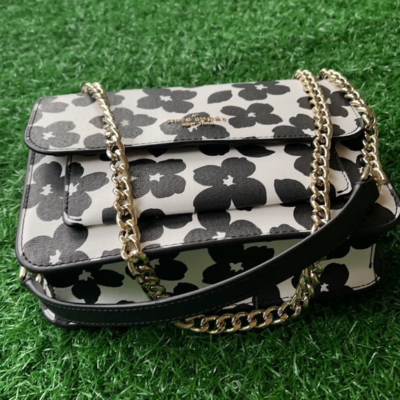 Kate Spade remi graphic blooms flap chain crossbody - Picture 3 of 16